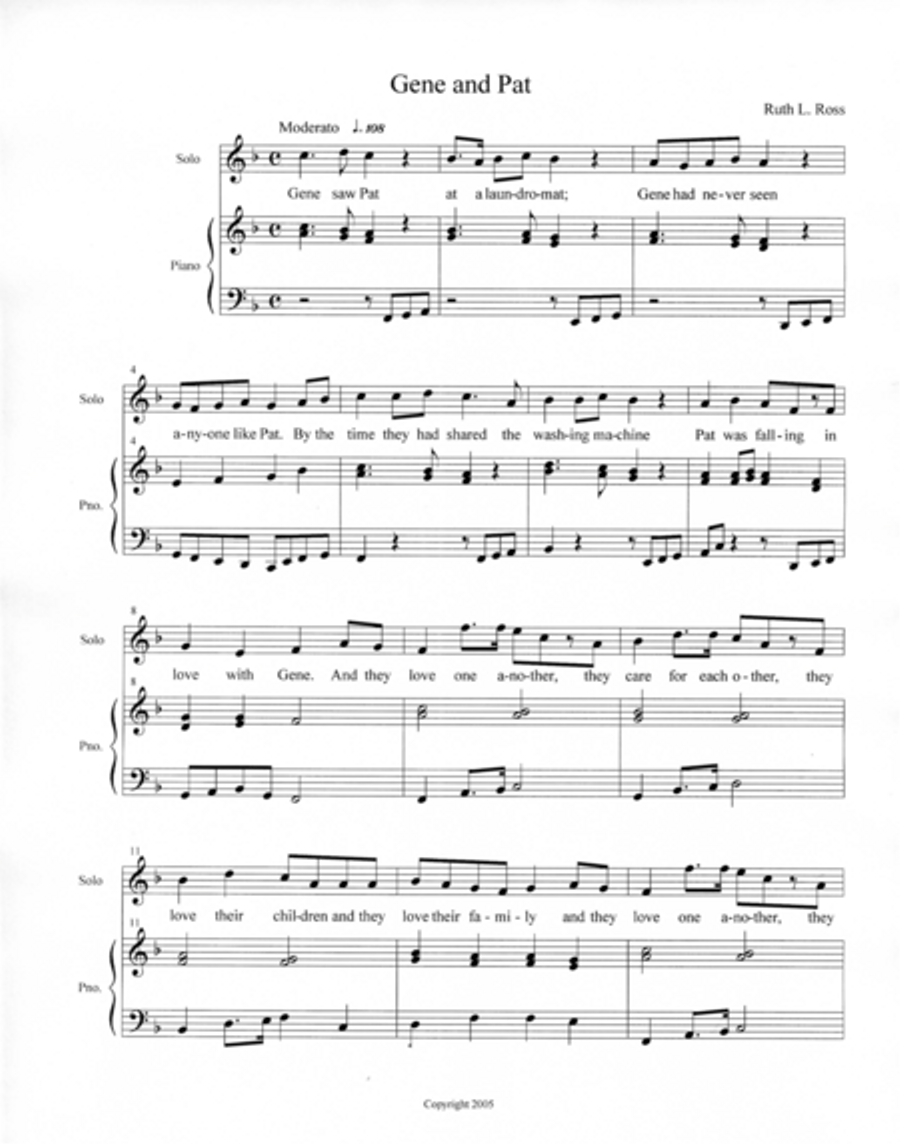 Gene and Pat Voice scores gallery preview page 1