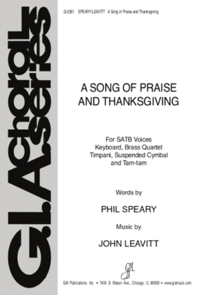 Book cover for A Song of Praise and Thanksgiving - Instrument edition