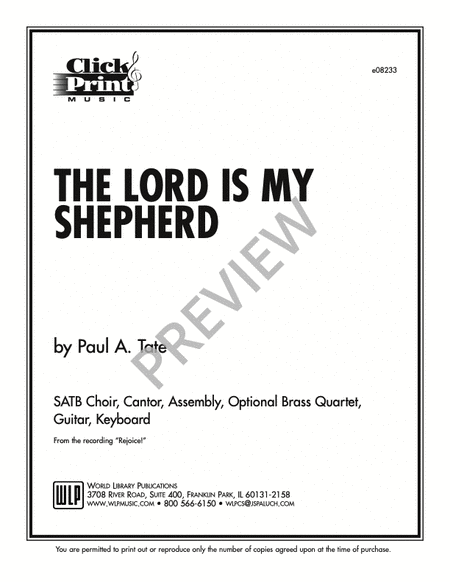 The Lord is My Shepherd