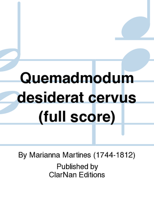 Quemadmodum desiderat cervus (full score)