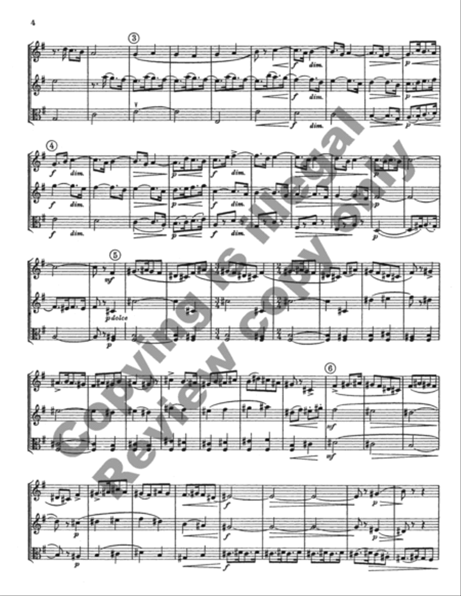 Suite for Oboe, Clarinet, and Viola Clarinet scores gallery preview page 3