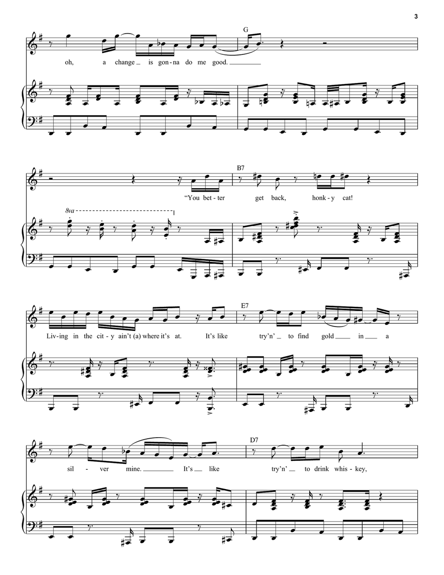 Honky Cat Honky Cat Voice scores gallery preview page 3