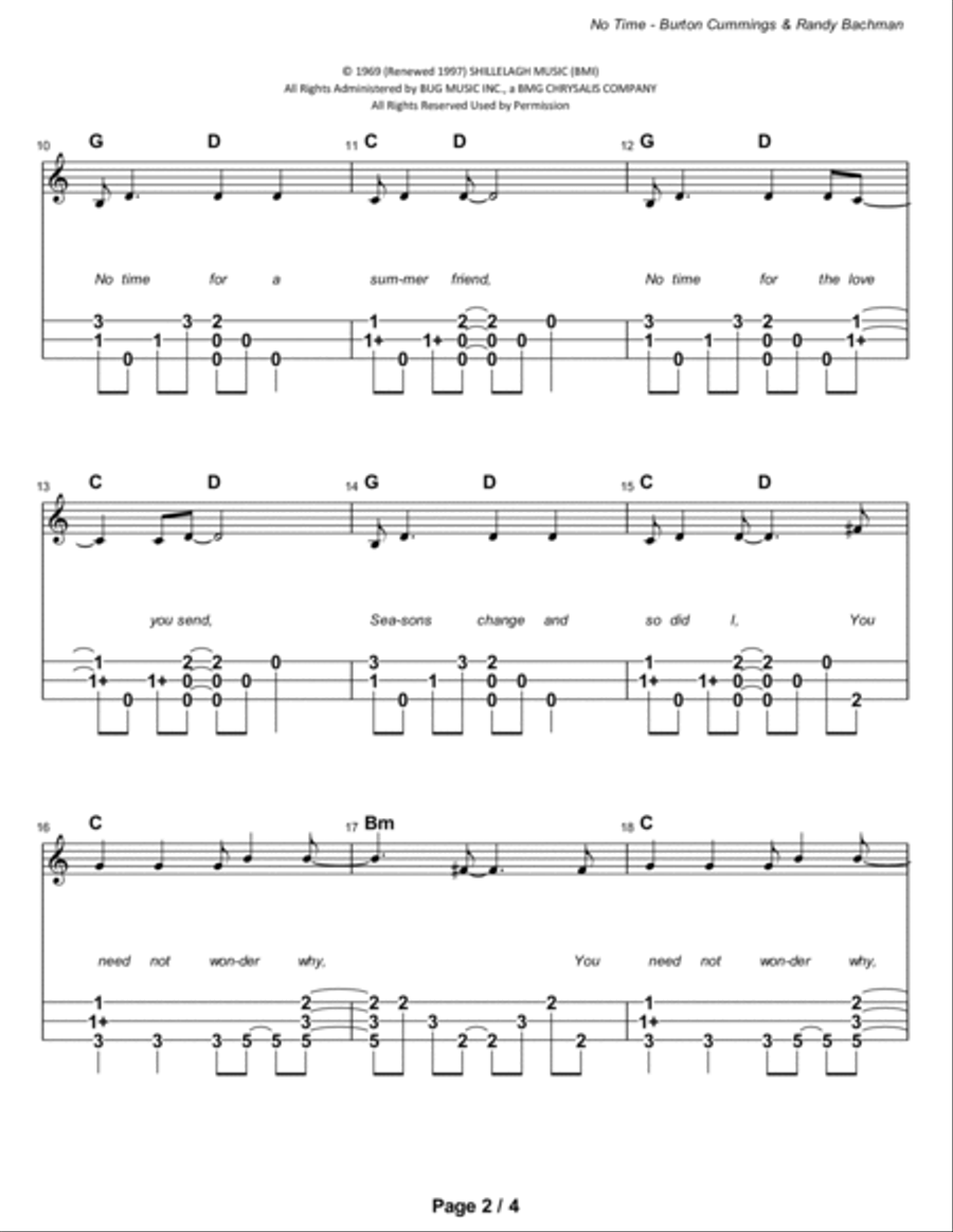 No Time Dulcimer scores gallery preview page 3