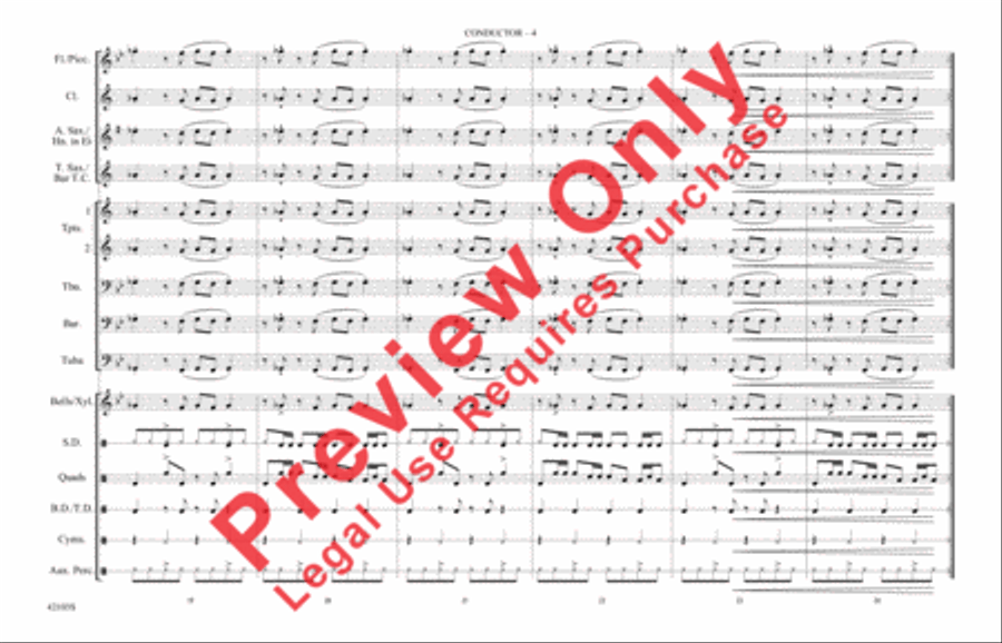 Push It Marching Band scores gallery preview page 11