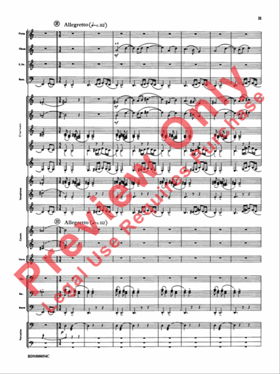 Symphonic Suite Concert Band scores gallery preview page 38