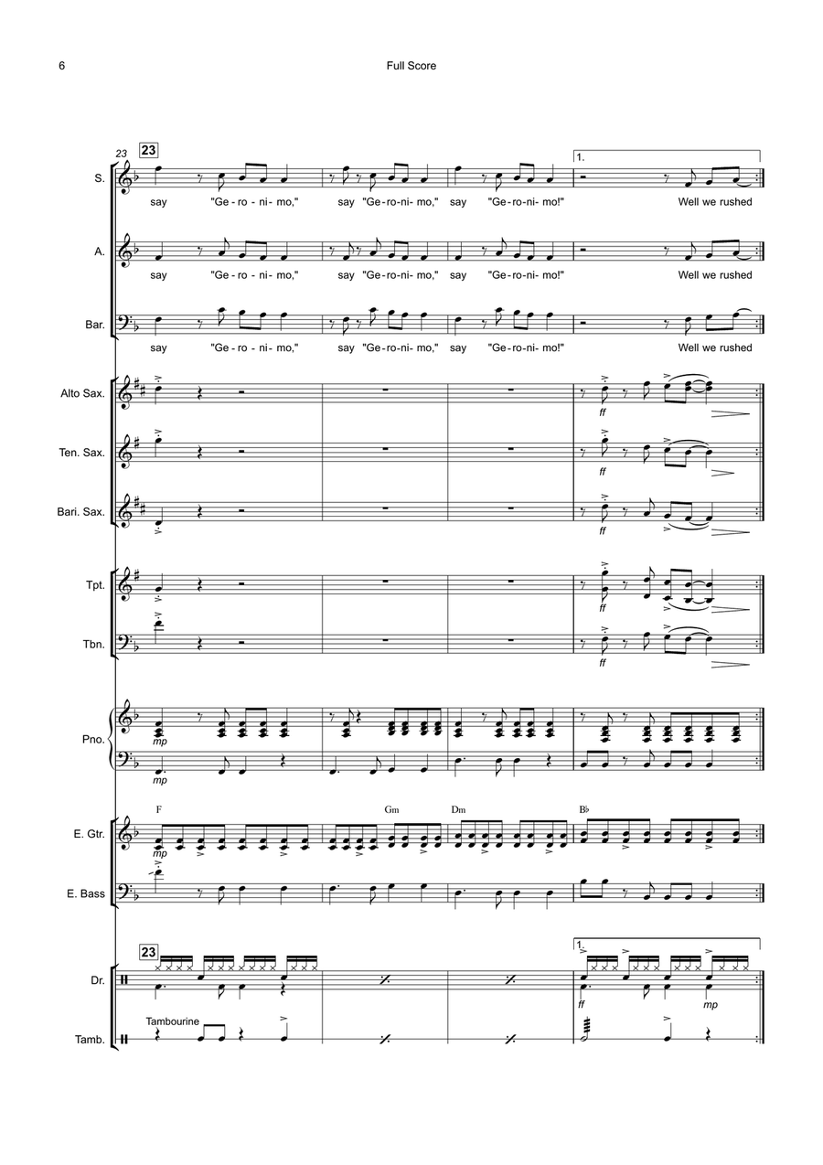 Geronimo 3-Part scores gallery preview page 6