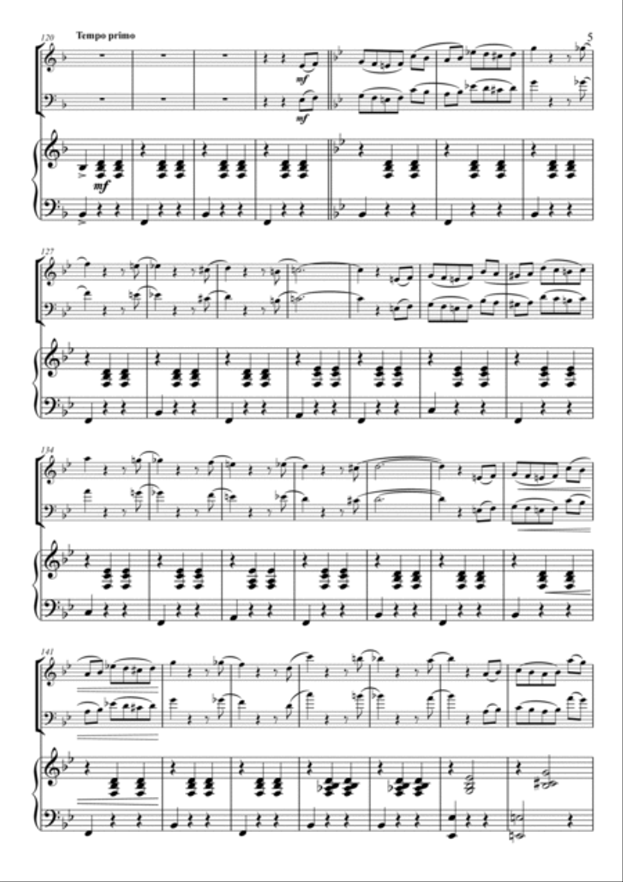 Voices of Spring - Piano Trio Piano Trio scores gallery preview page 6