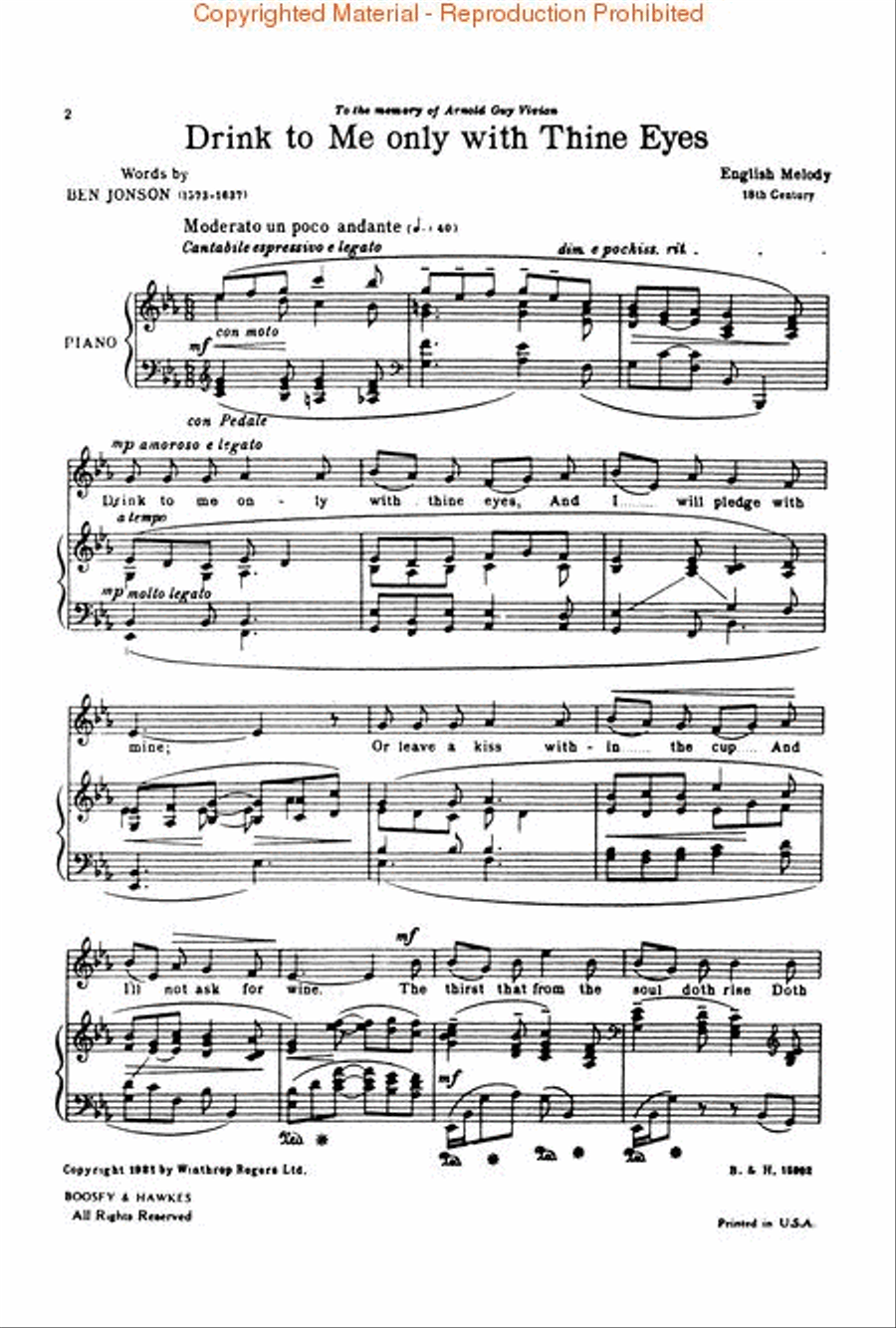 Arnold Book of Old Songs Voice Solo scores gallery preview page 2