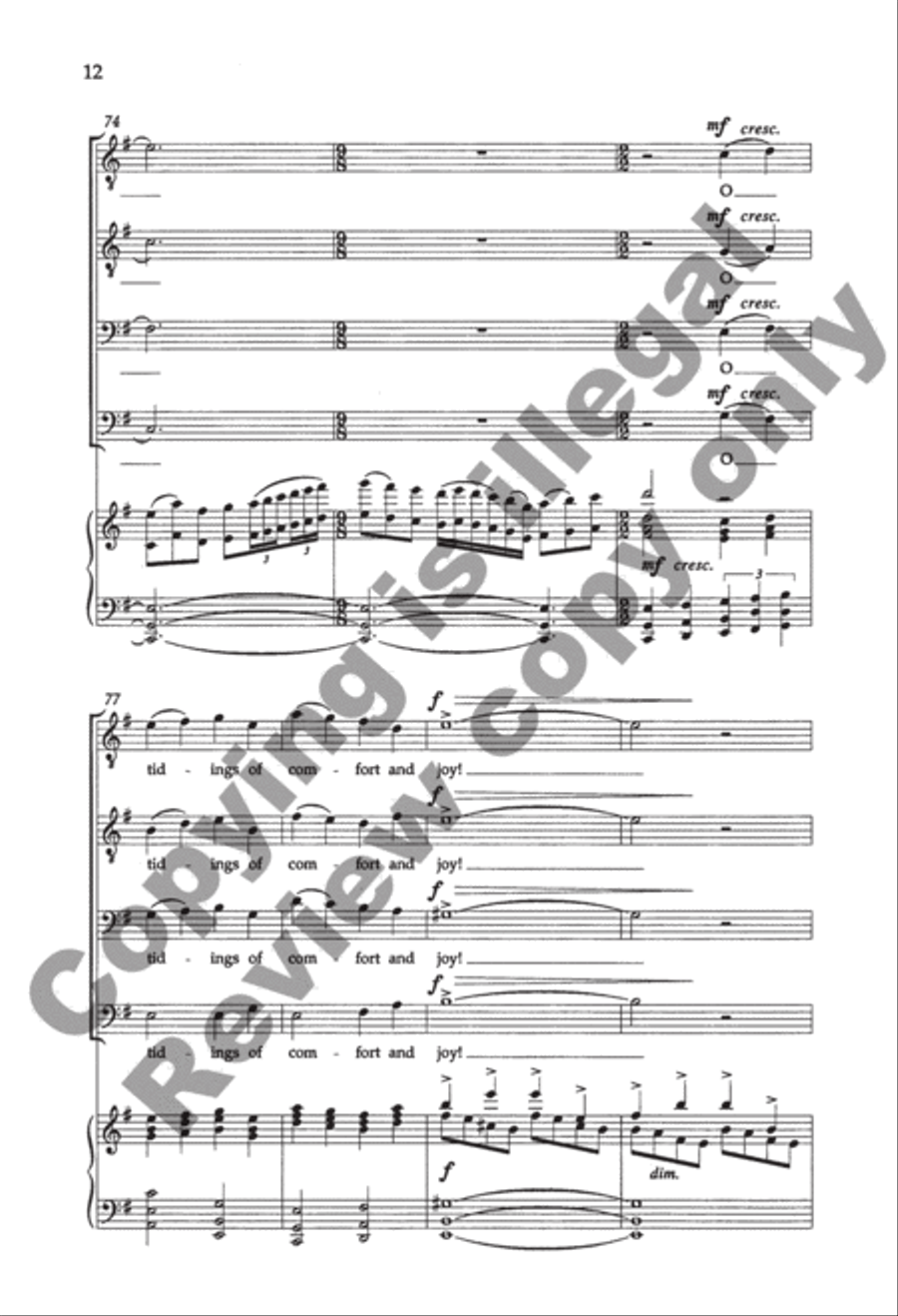 A Christmas Garland TTBB scores gallery preview page 12