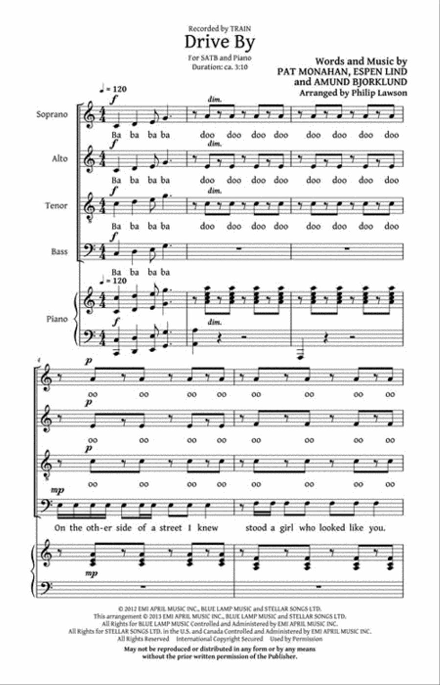 Drive By 4-Part scores gallery preview page 2
