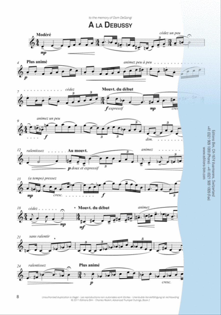 Advanced Trumpet Outings Book 2 Trumpet scores gallery preview page 4