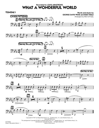 Book cover for What a Wonderful World (arr. Rick Stitzel) - Trombone 3