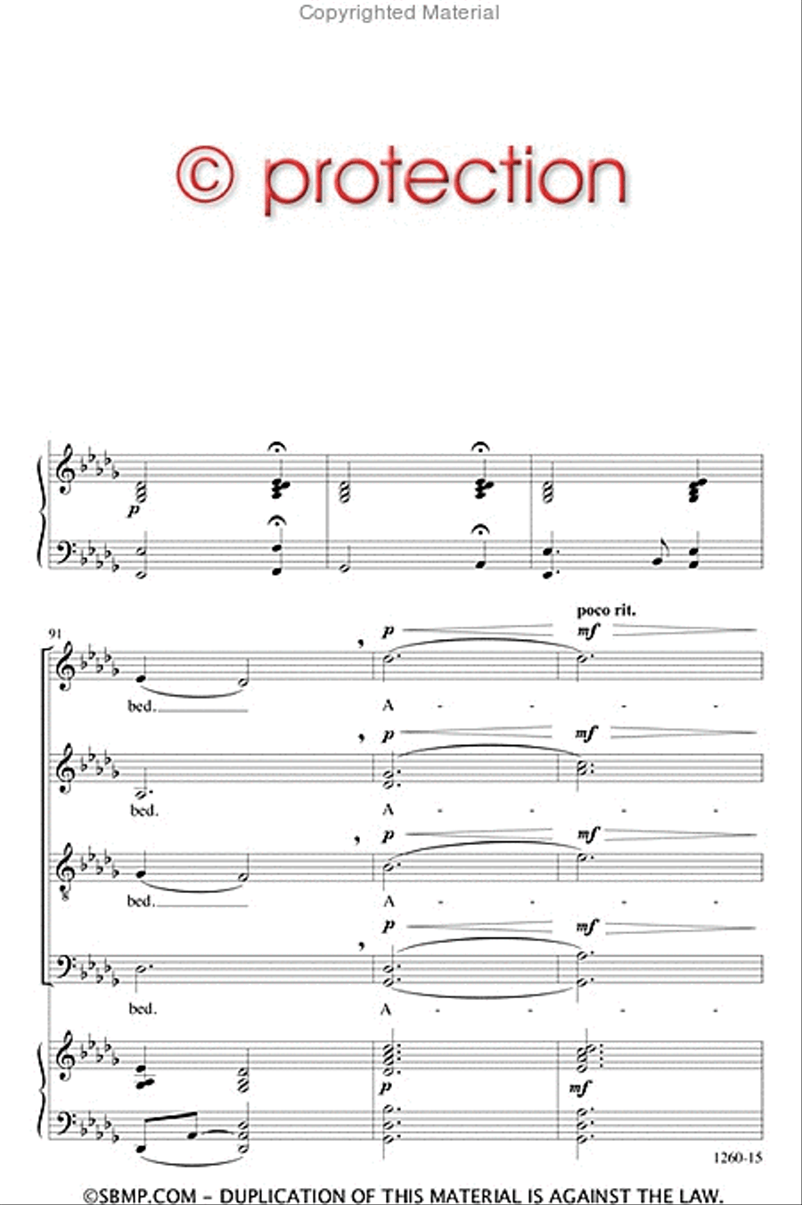 Cradle Hymn - SATB Octavo 4-Part scores gallery preview page 14