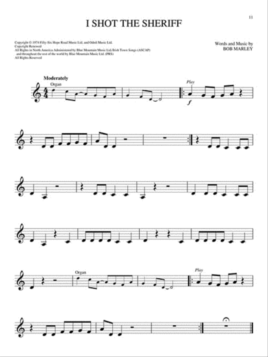 Classic Rock - 10 Monumental Hits Clarinet Solo scores gallery preview page 3