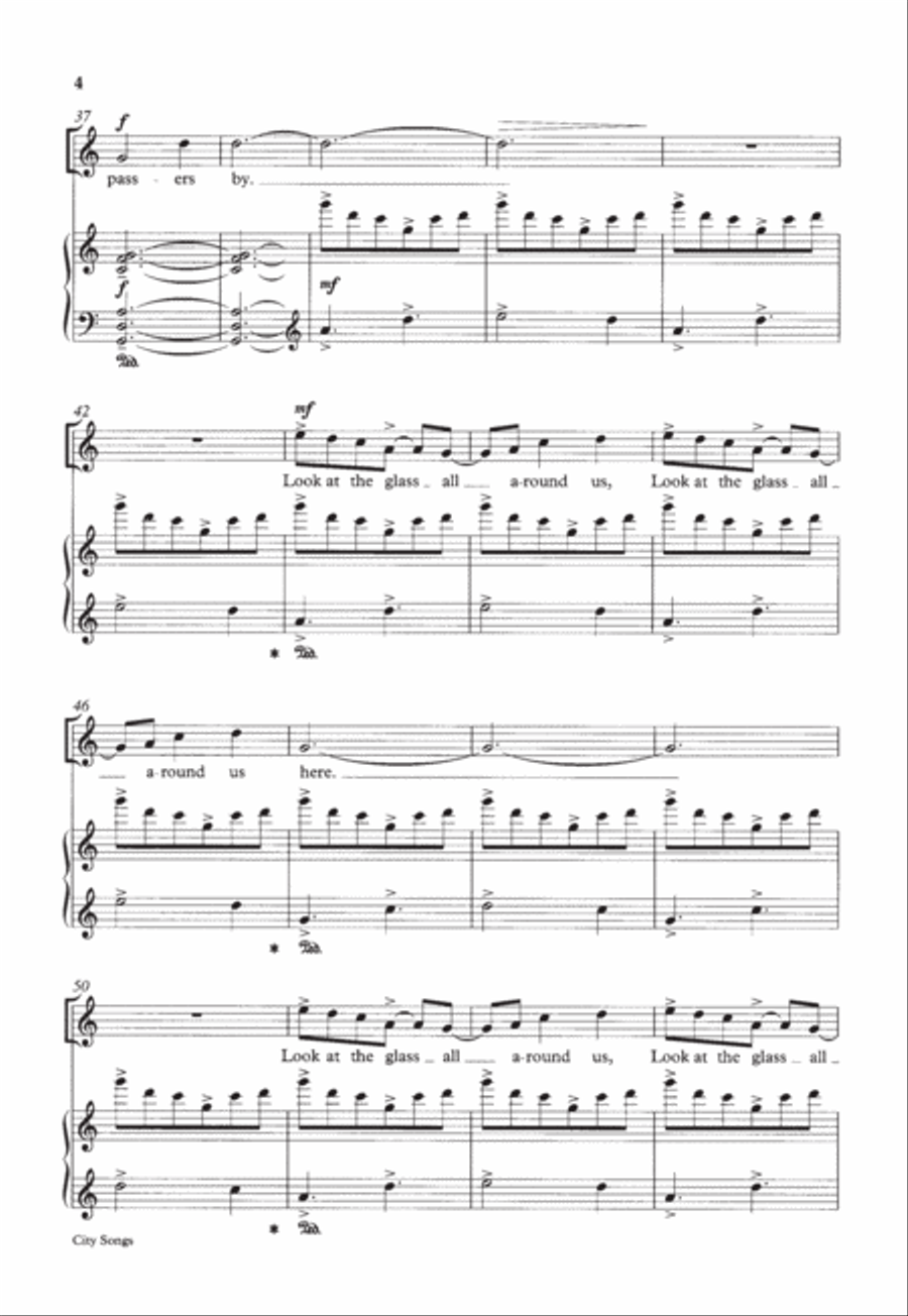 City Songs City Songs Women's Choir scores gallery preview page 4