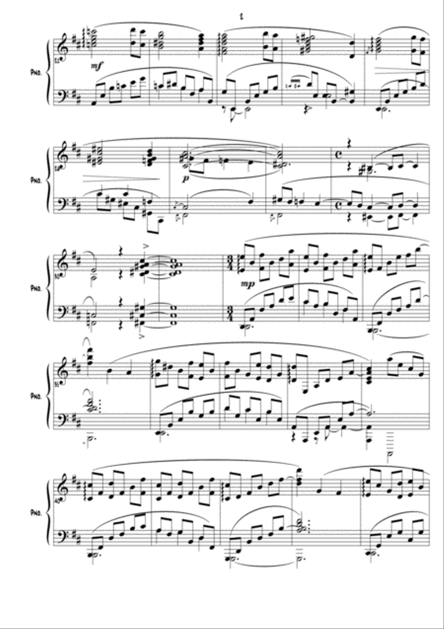 Aegean Sea, Prelude Aegean Sea, Prelude Piano Solo scores gallery preview page 3