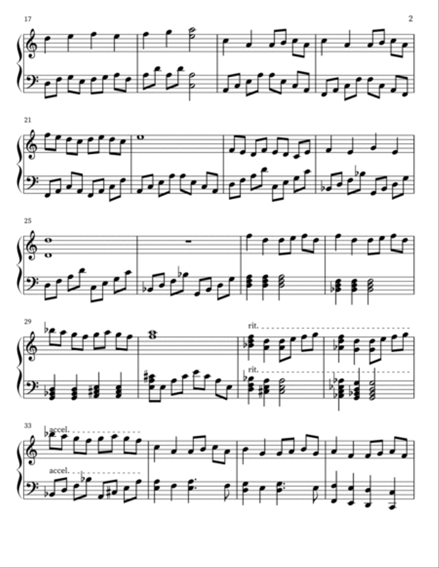 Battle of Bravellir Piano Solo Piano Solo scores gallery preview page 2