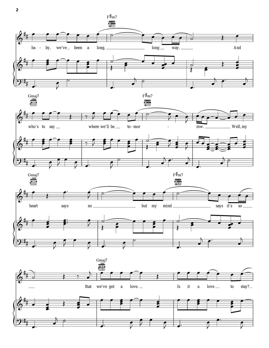 Wham Bam Shang-A-Lang Piano, Vocal, Guitar scores gallery preview page 2