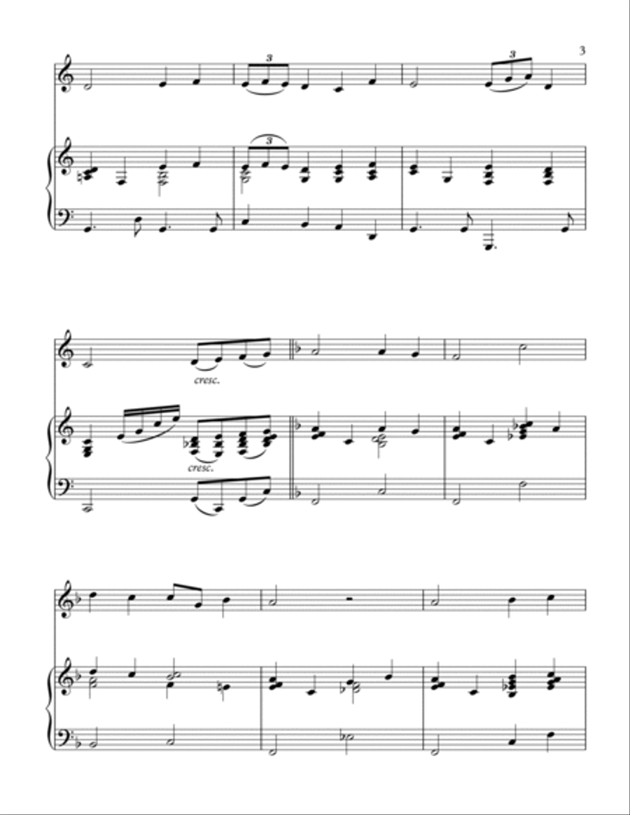 Abide With Me Woodwind Duet scores gallery preview page 4