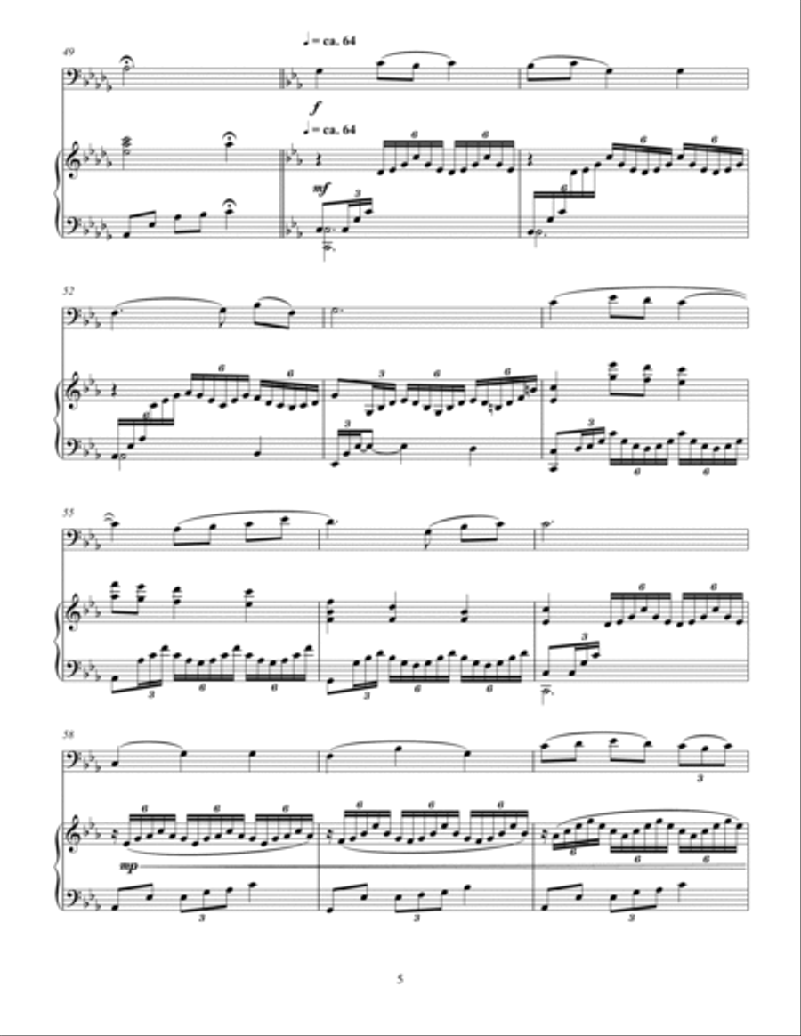 Korean Folk Song - Eommaya, Nunaya (Dear Mom, Dear Sister) Version 1 Bassoon scores gallery preview page 5