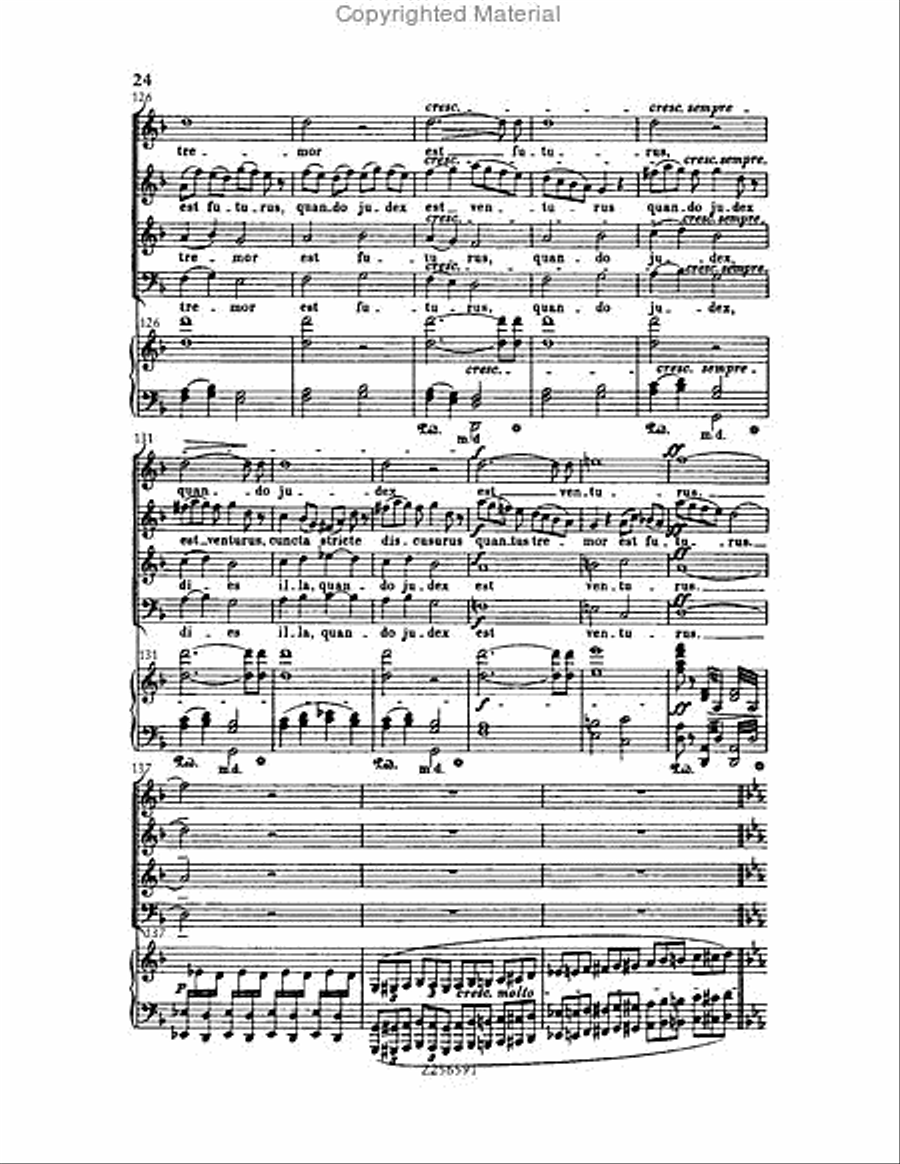 Grande Messe du Morts, H 75 Choir scores gallery preview page 24