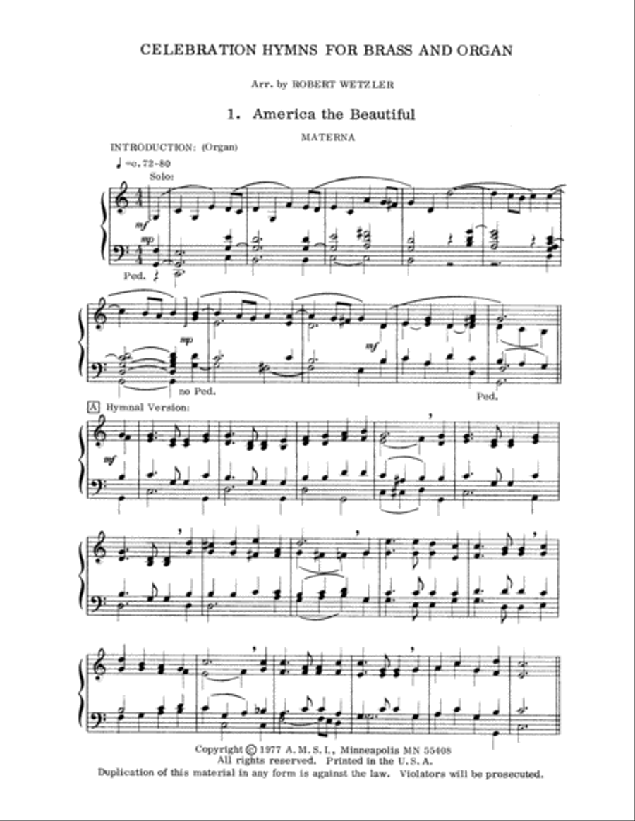 Celebration Hymns Brass Ensemble scores gallery preview page 3