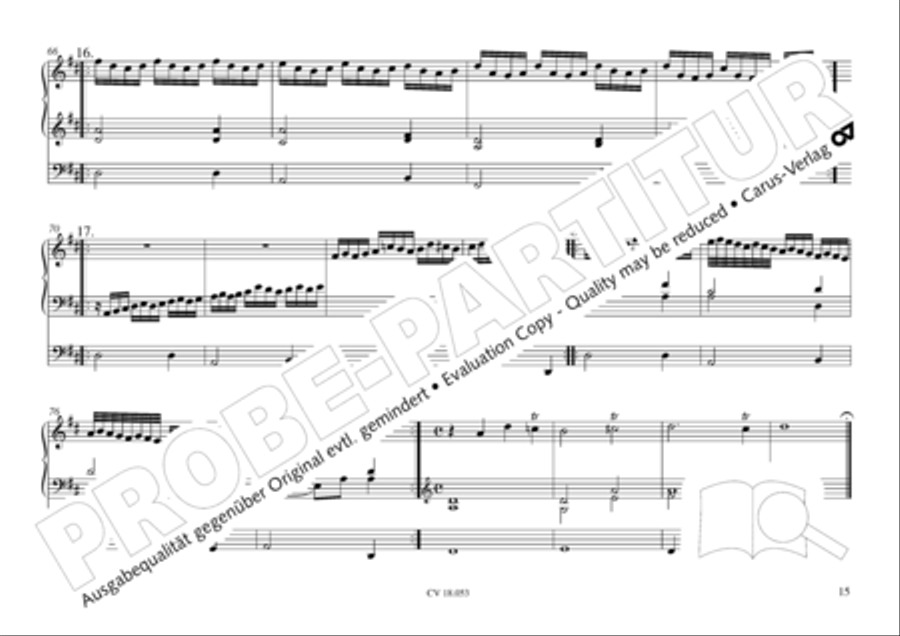 Das Husumer Orgelbuch von 1758 Organ Solo scores gallery preview page 16