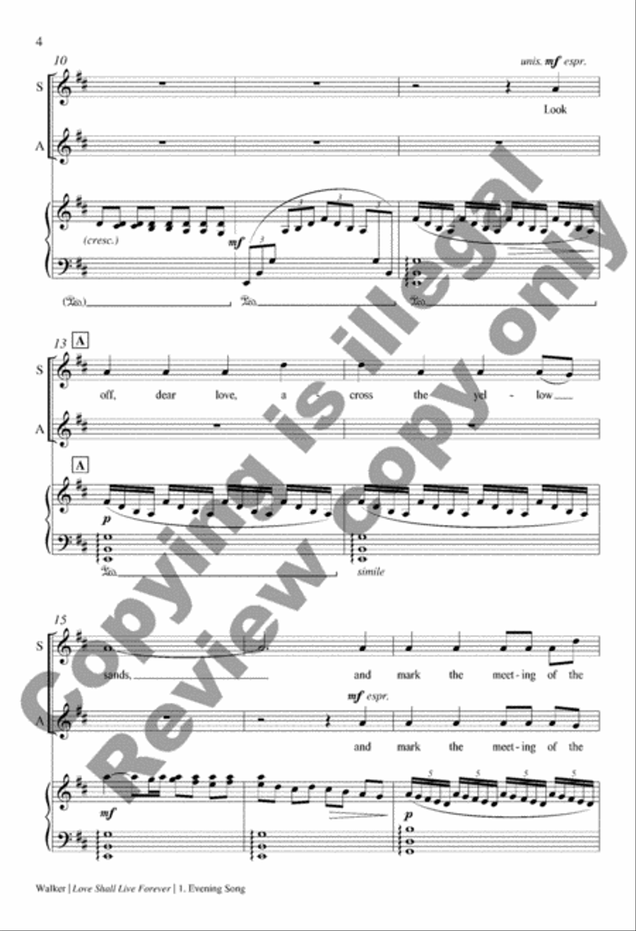 Love Shall Live Forever SSAA scores gallery preview page 5