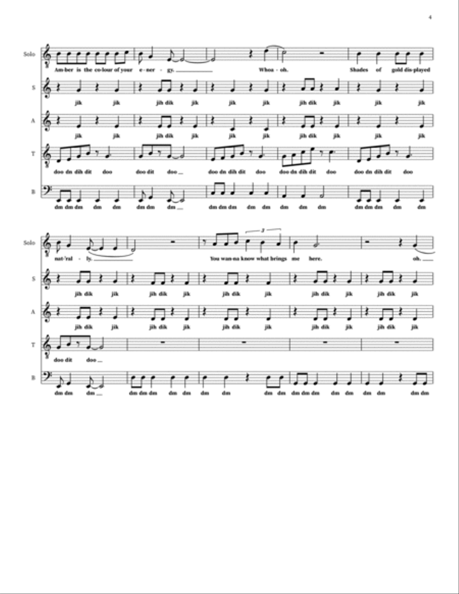 Amber 4-Part scores gallery preview page 4