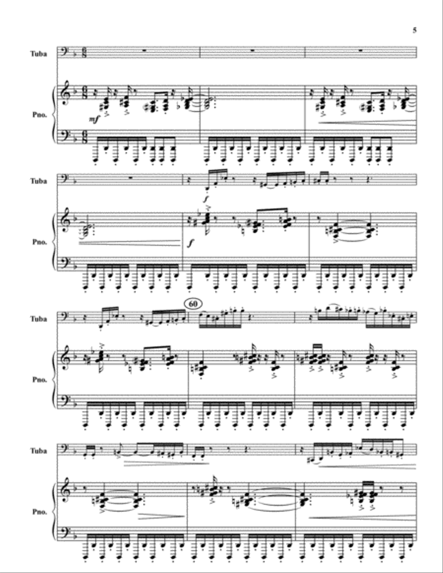 Through the Tunnel Through the Tunnel Tuba scores gallery preview page 5