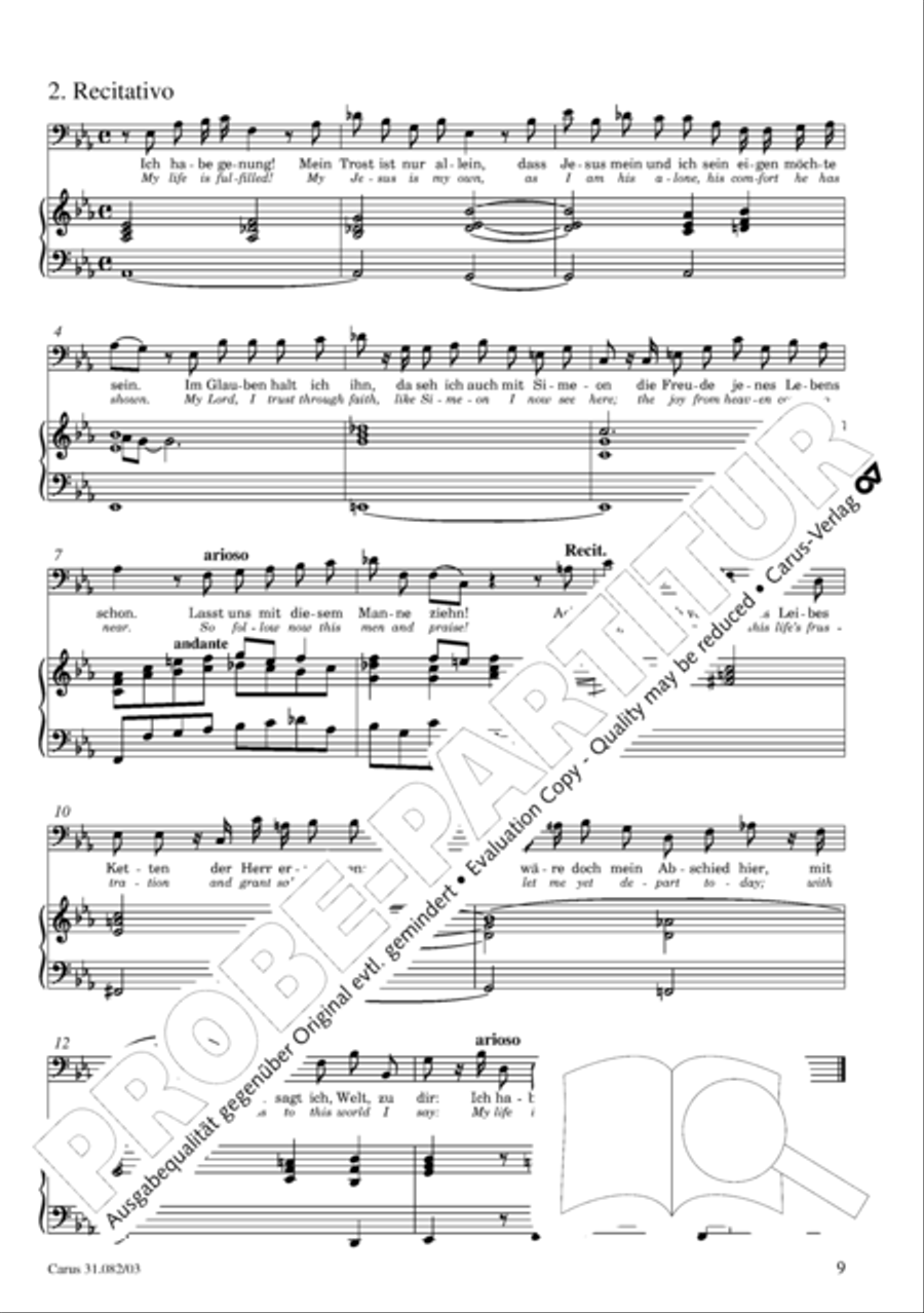 I have enough (Ich habe genung) Mezzo-Soprano Voice scores gallery preview page 12
