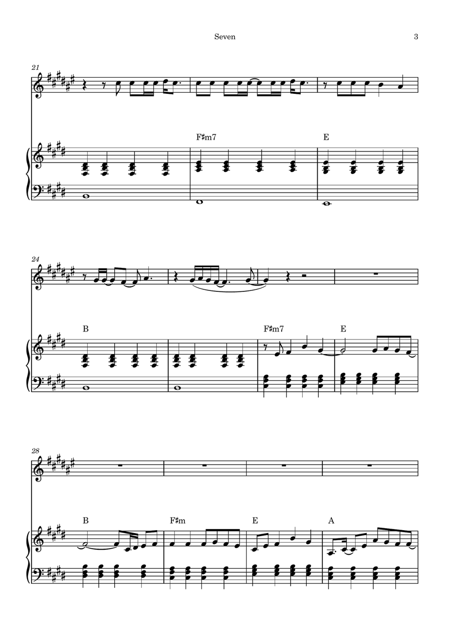 Seven Piano scores gallery preview page 3