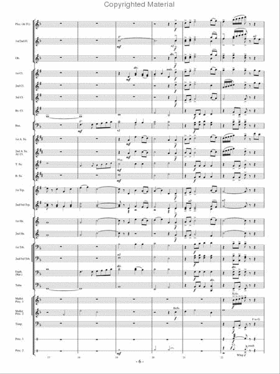 High Country Celebration Concert Band scores gallery preview page 5