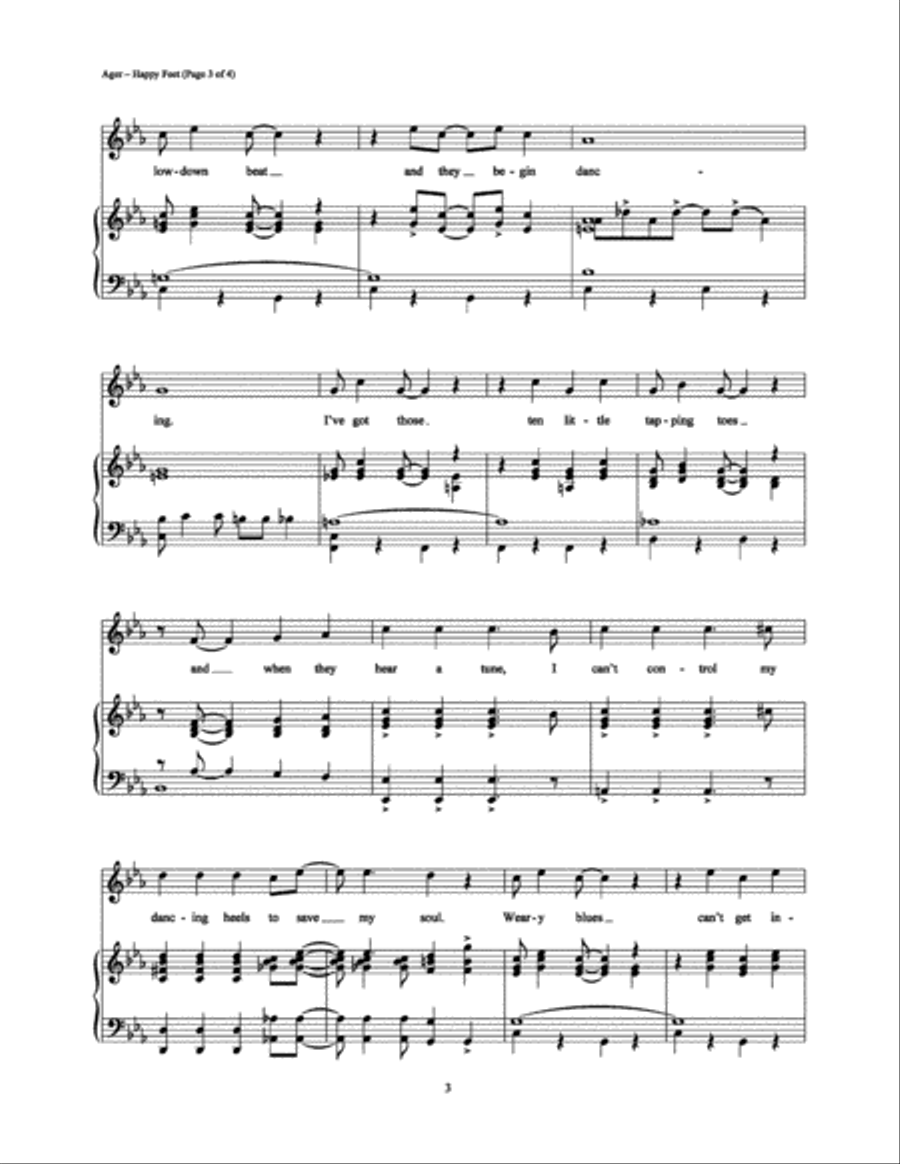 Happy Feet Piano, Vocal, Guitar scores gallery preview page 3