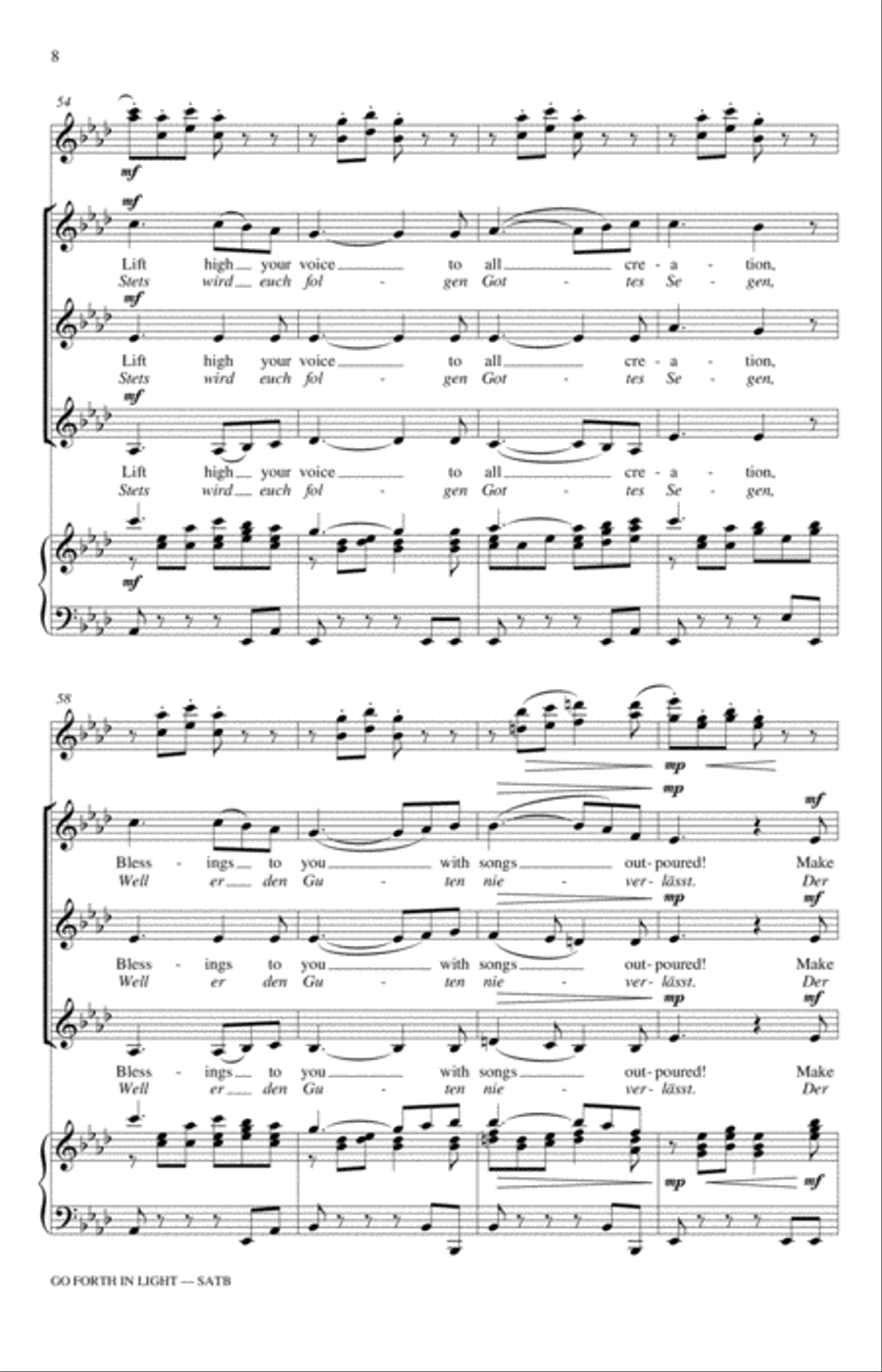 Go Forth In Light! SSA scores gallery preview page 8