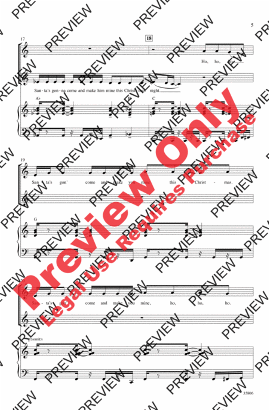 Oh Santa! Oh Santa! Women's Choir scores gallery preview page 5