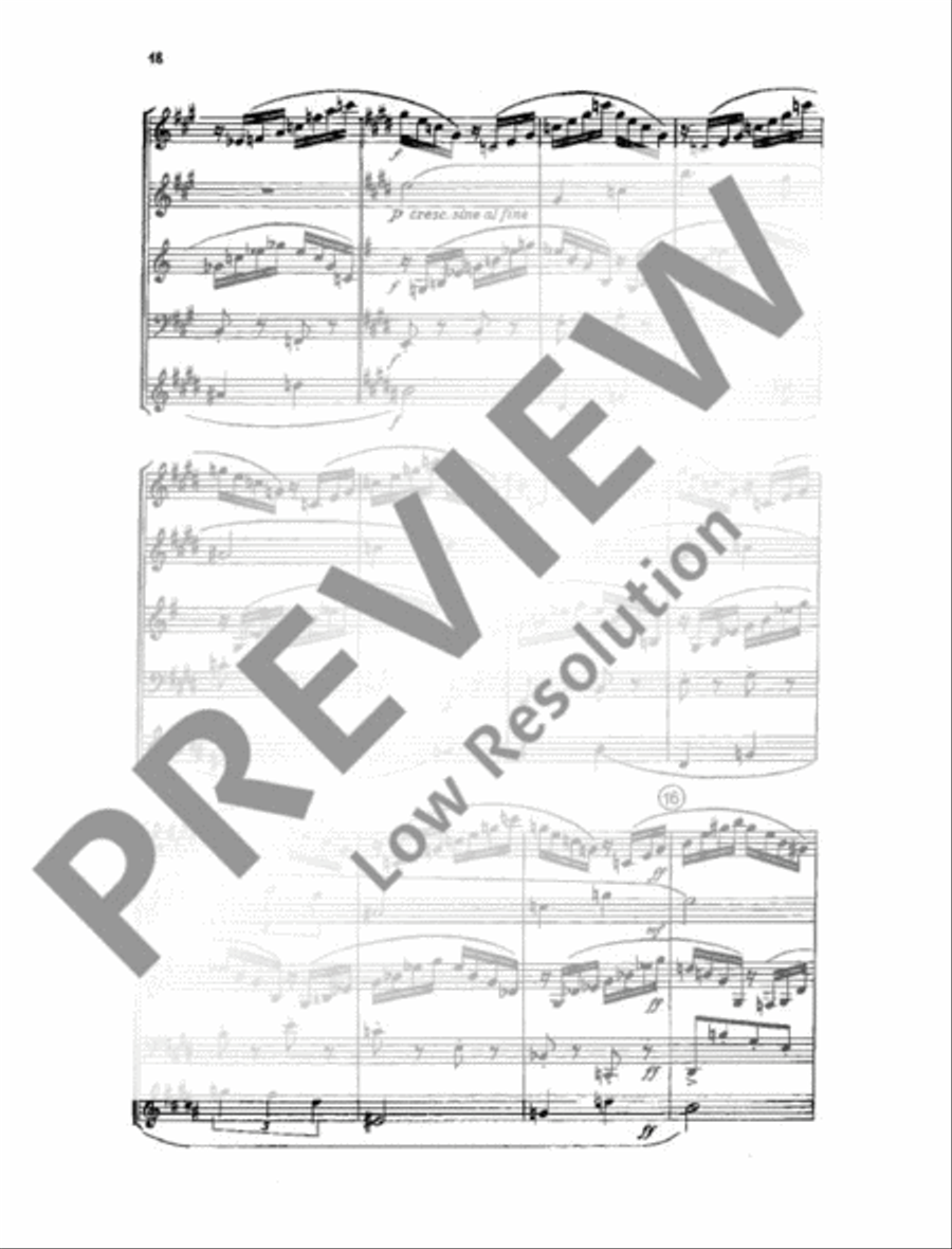 Quintet No. 1 Woodwind Quintet scores gallery preview page 19