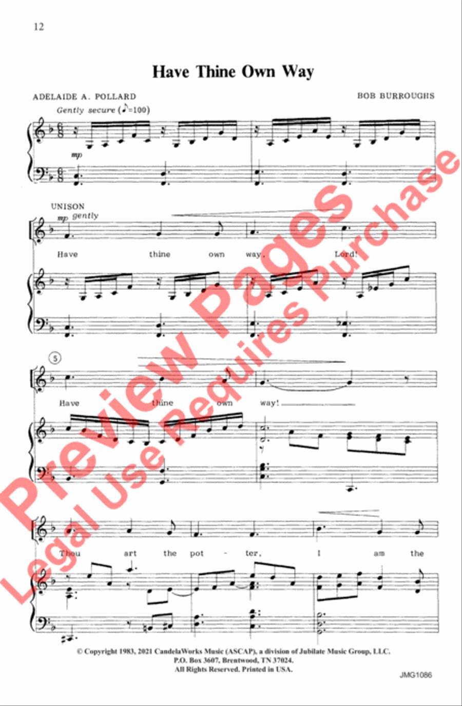 A Call to My People A Call to My People 4-Part scores gallery preview page 13