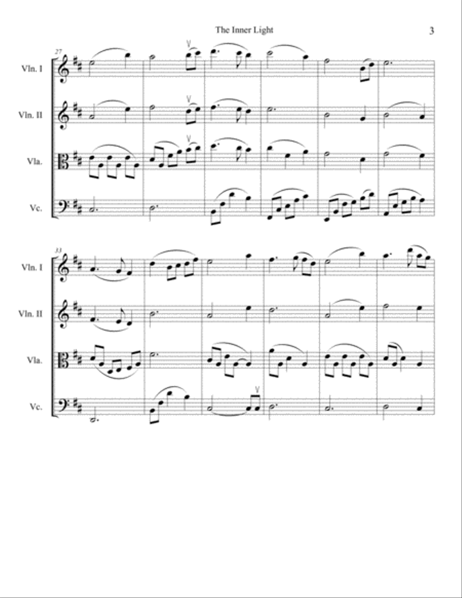 Star Trek(r) - The Inner Light String Quartet scores gallery preview page 3