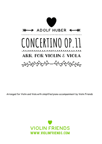 Concertino by Adolf Huber for Violin and Viola Op.11 image number null