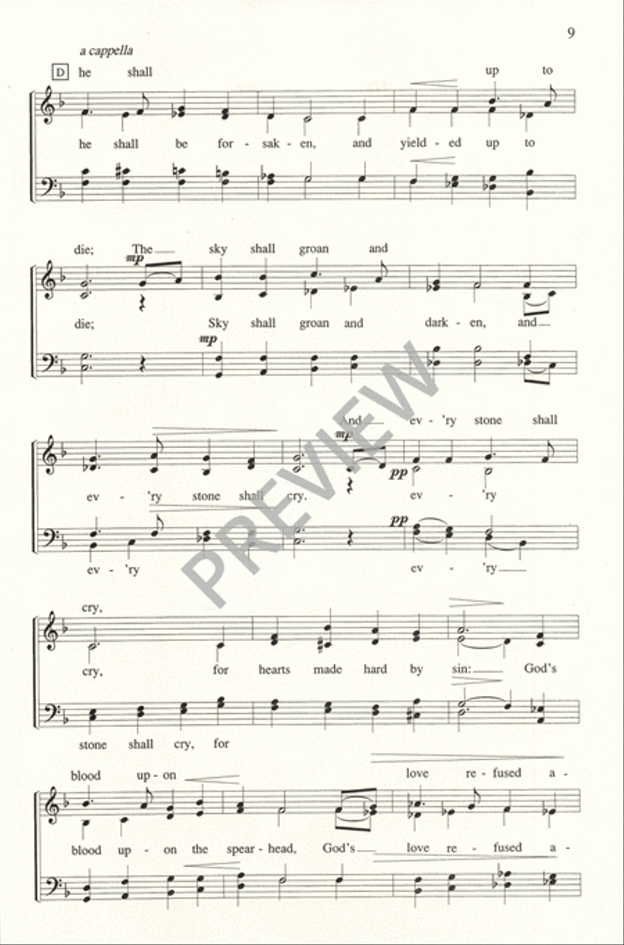 A Stable Lamp is Lighted 4-Part scores gallery preview page 10