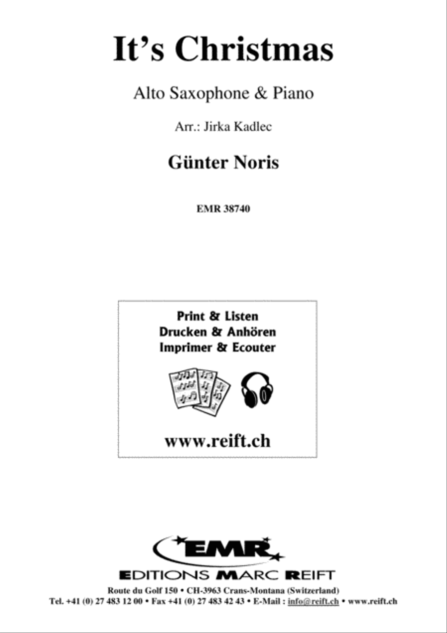 It's Christmas It's Christmas Alto Saxophone scores gallery preview page 1