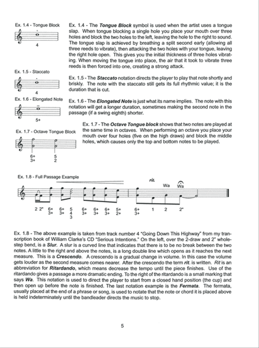 Blues Harmonica Jam Tracks & Soloing Concepts #2 Harmonica scores gallery preview page 6