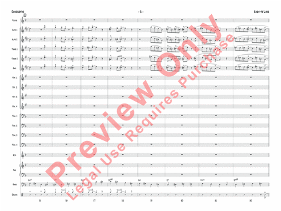 Easy to Love Jazz Ensemble scores gallery preview page 11