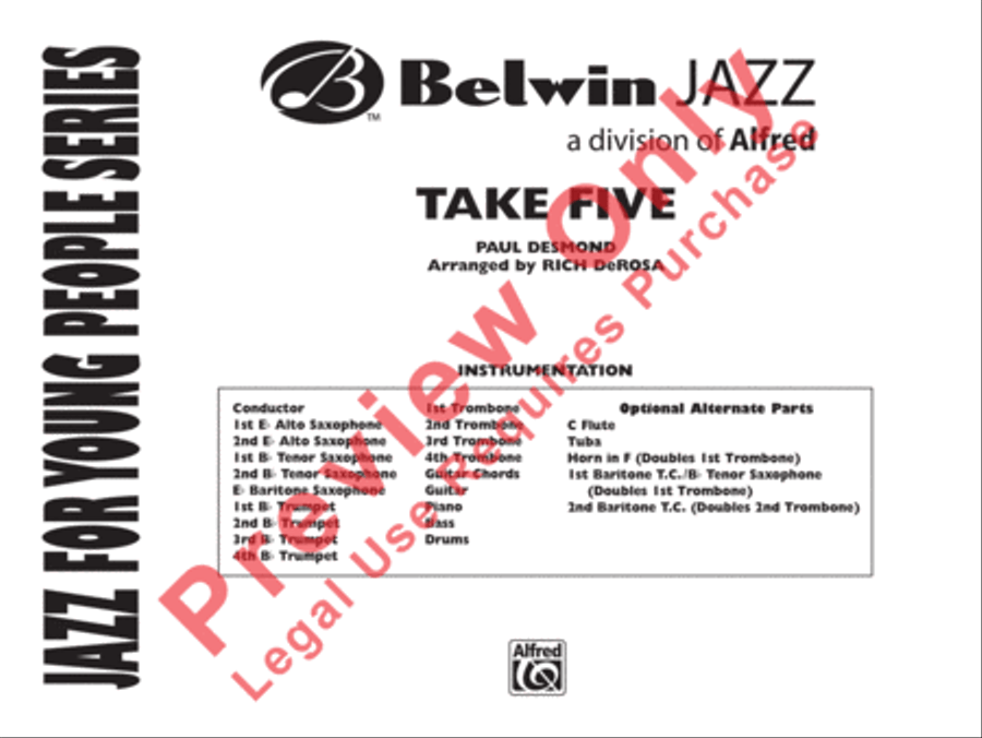 Take Five Jazz Ensemble scores gallery preview page 2