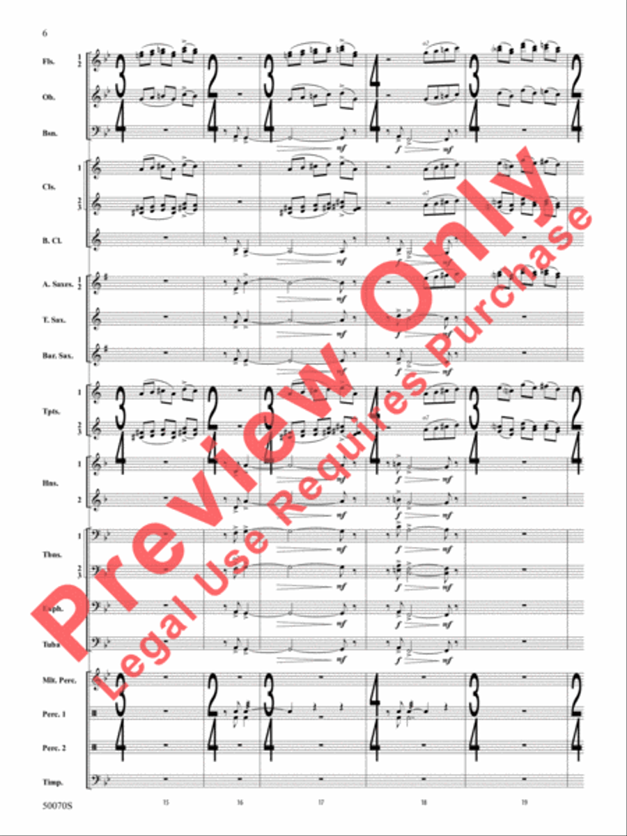 Fantastic Beasts -- The Secrets of Dumbledore Concert Band scores gallery preview page 7