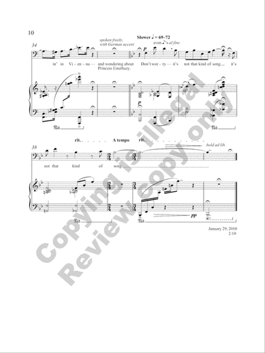 Five Love Songs for High Baritone Voice and Piano High Voice scores gallery preview page 25