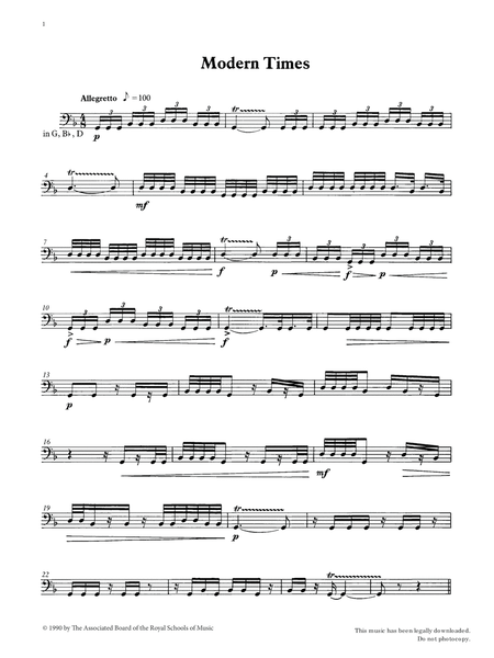 Modern Times from Graded Music for Timpani, Book IV