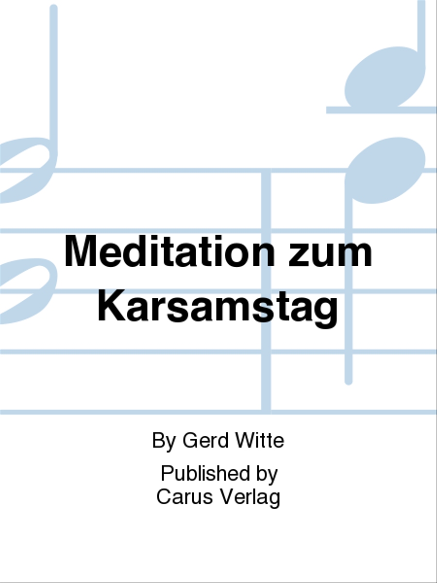 Meditation zum Karsamstag 4-Part scores gallery preview page 1
