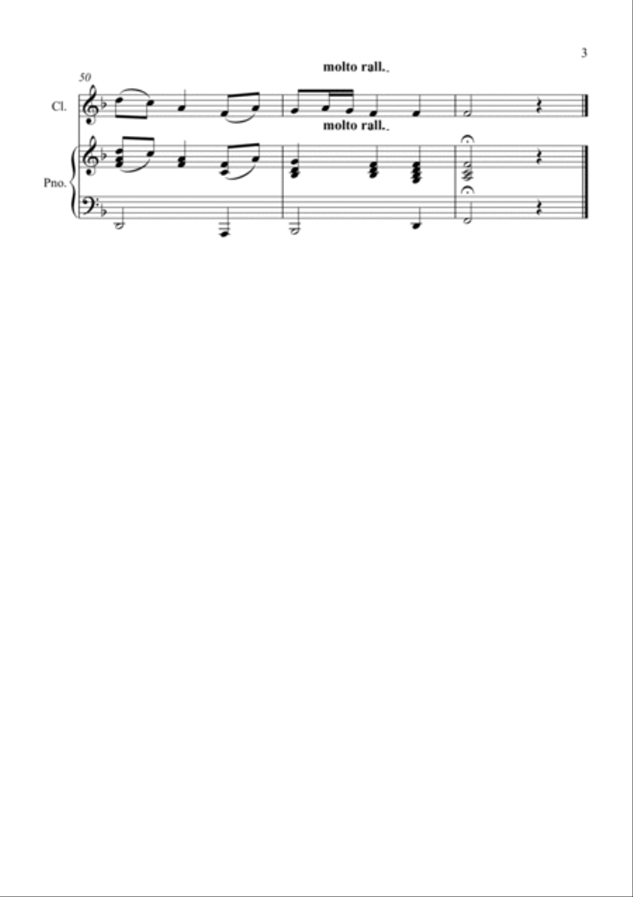 Be Thou My Vision for Clarinet and Piano Clarinet Solo scores gallery preview page 3